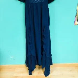 knee length dresses for ladies Handkerchief Hem Maxi Dress main image 0